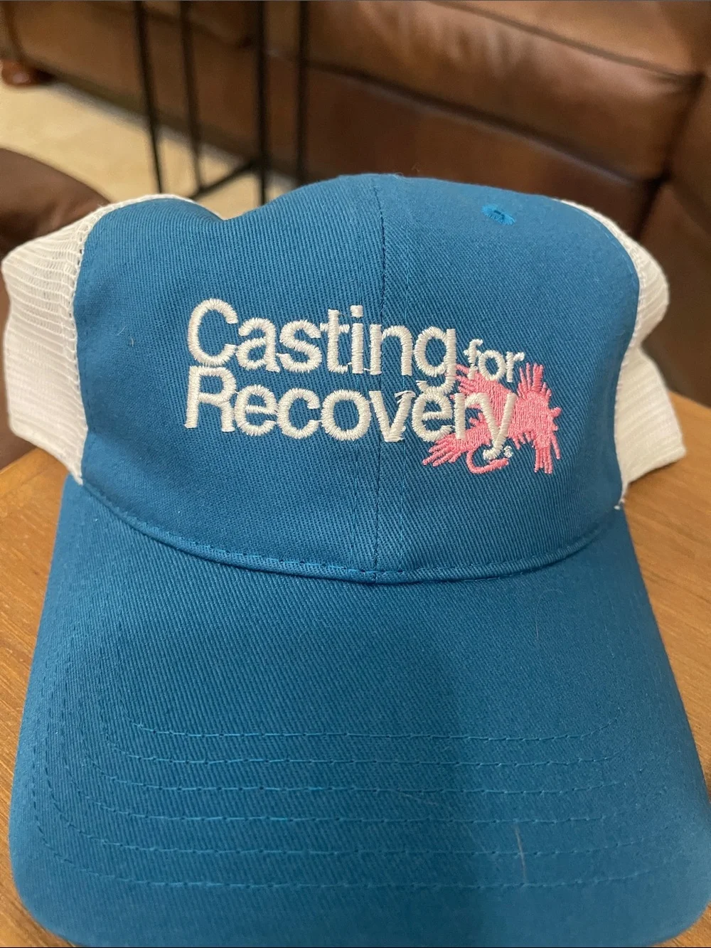 Women’s Blue Trucker Hats and Buff Set